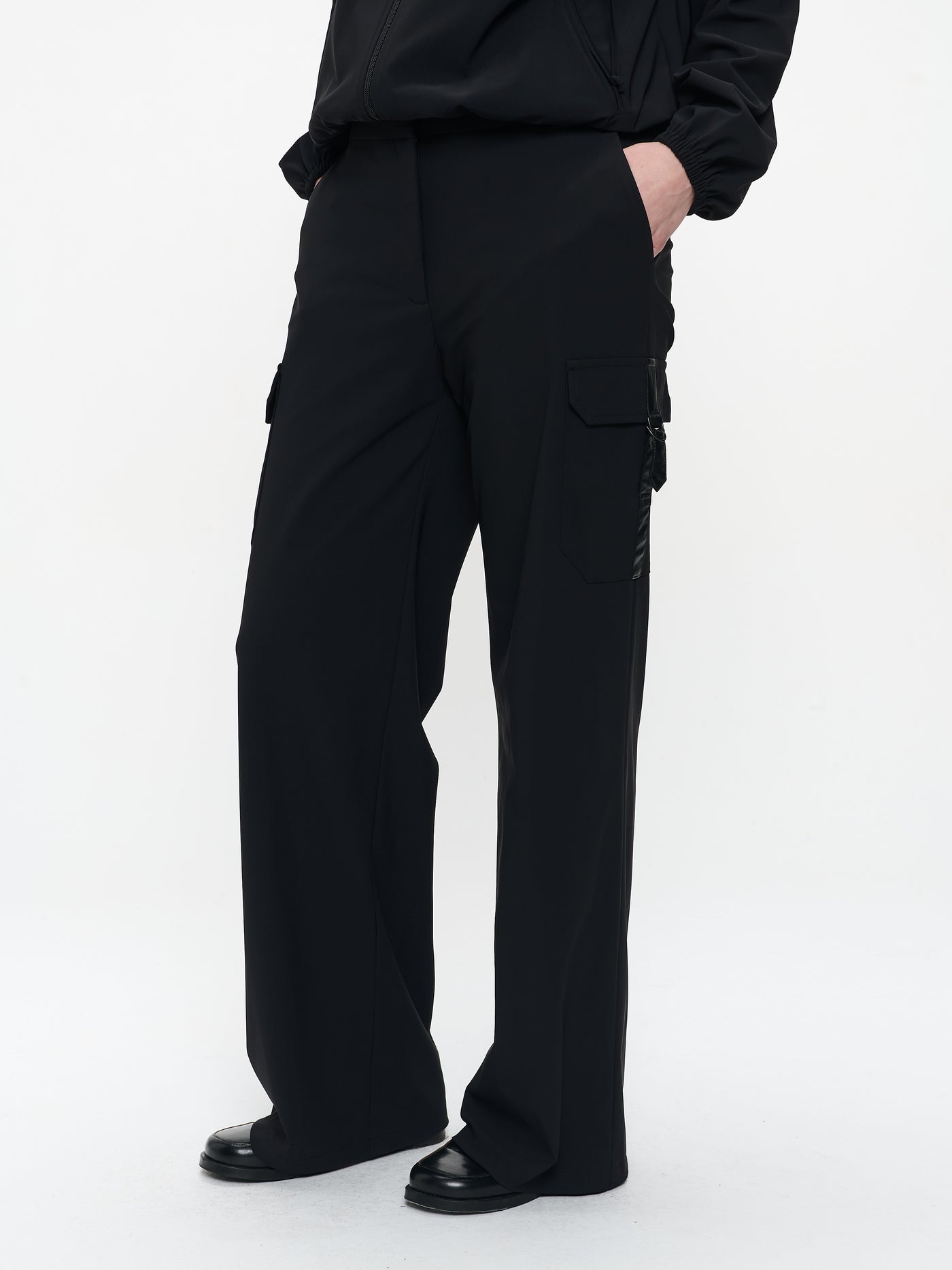 Noreen. Combat style black trousers