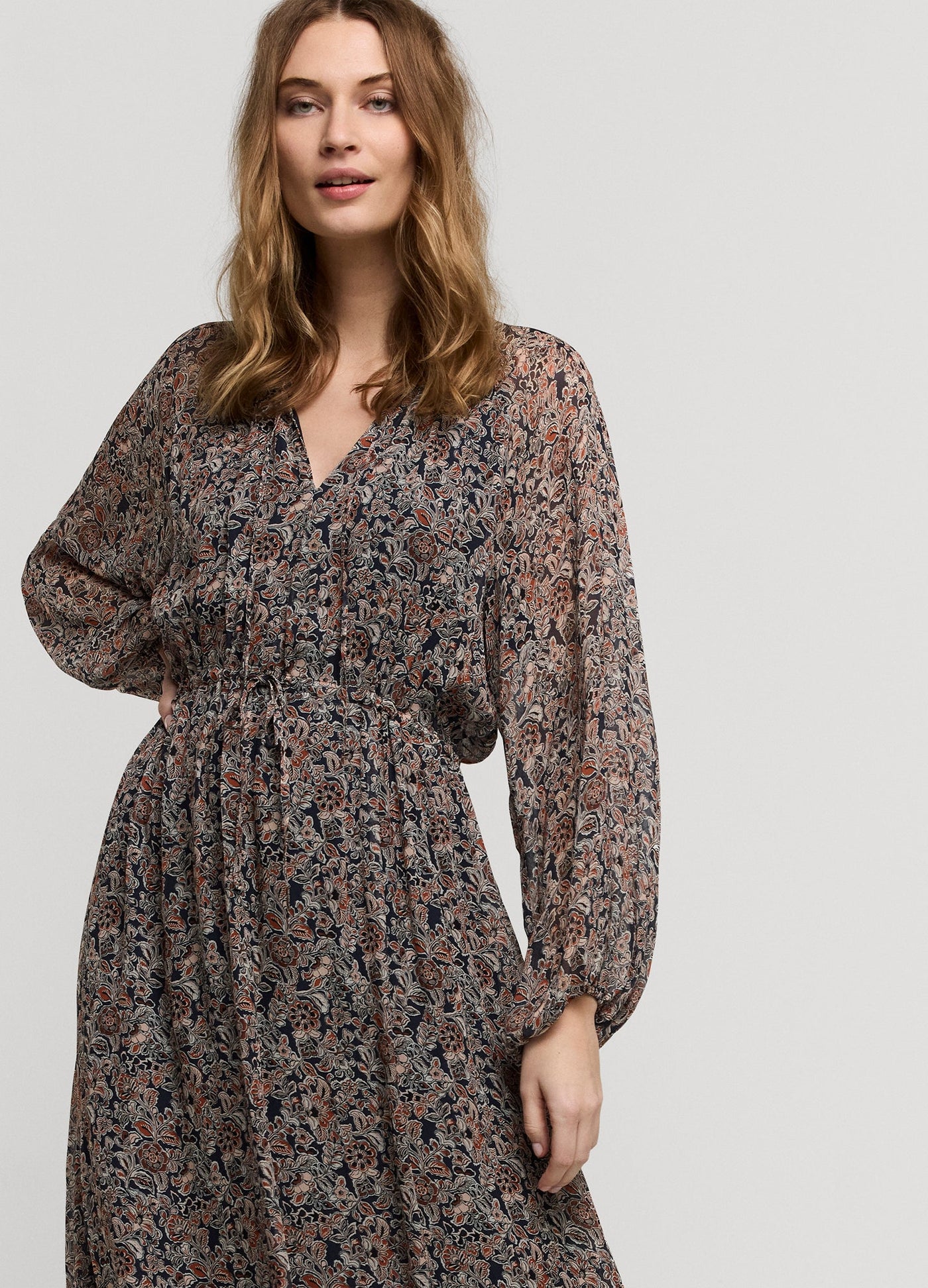 Dress with floral print