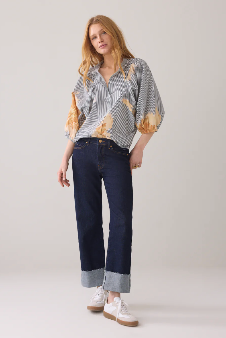 Blouse with unique print