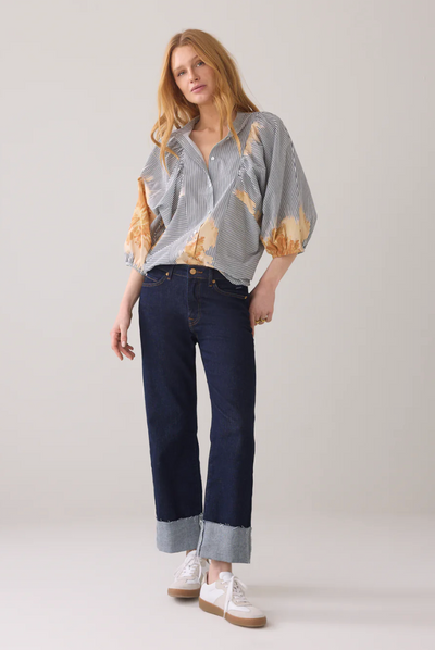 Blouse with unique print