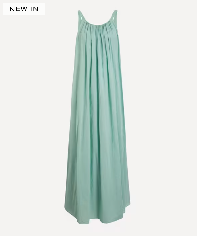 Mint green cotton sundress