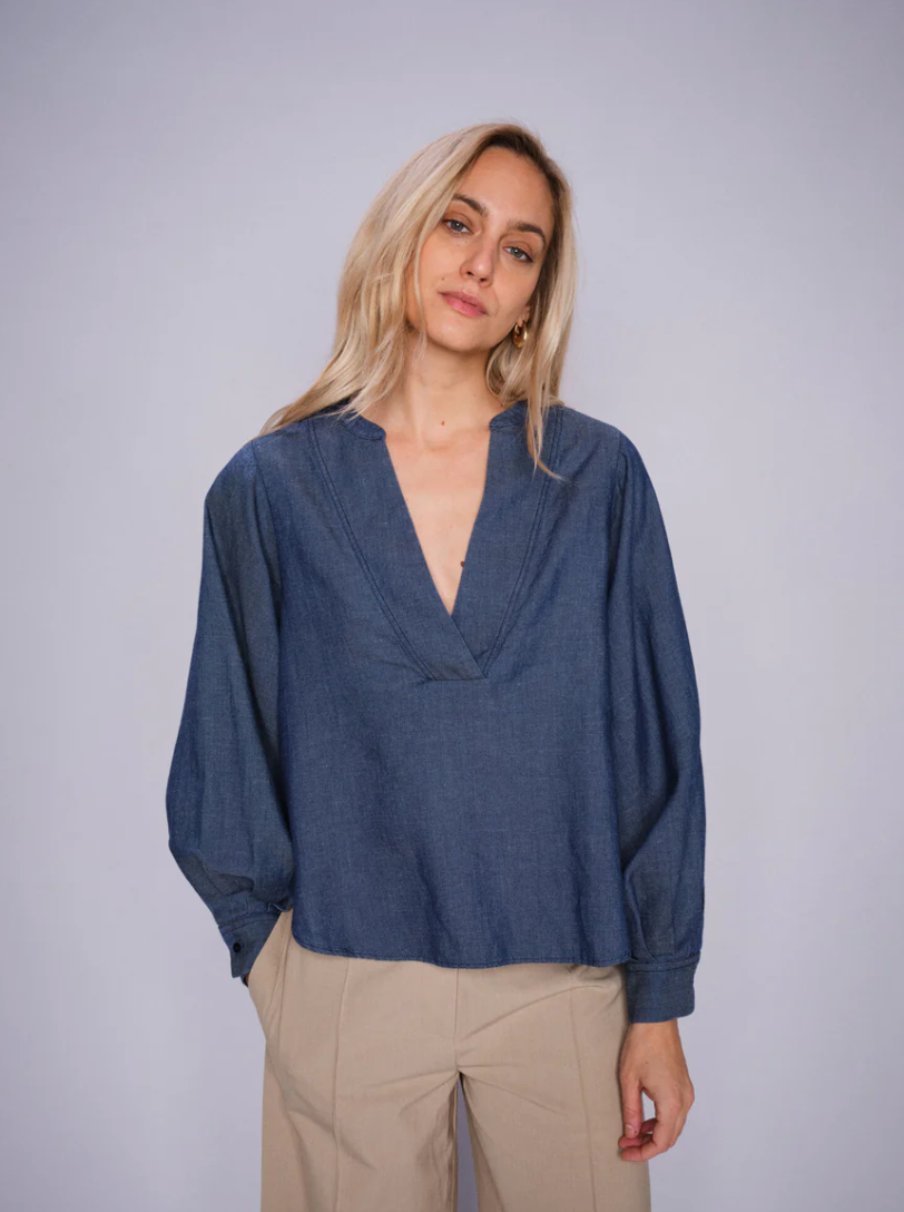 MMYen Denim Blouse