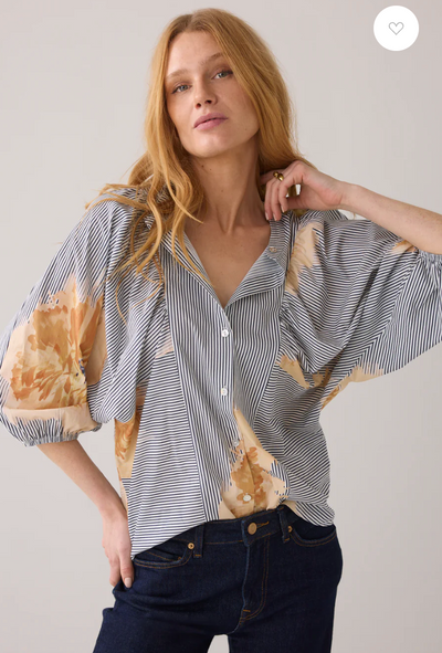 Blouse with unique print