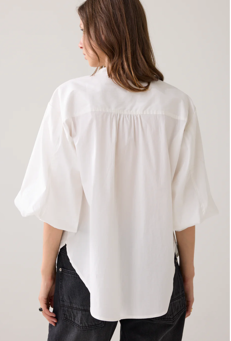 Blouse with diamond buttons