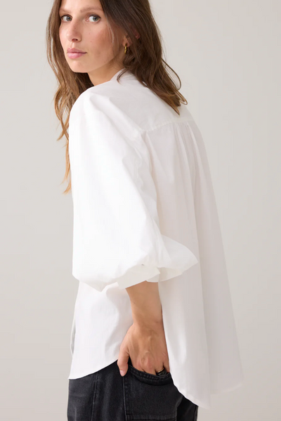 Blouse with diamond buttons