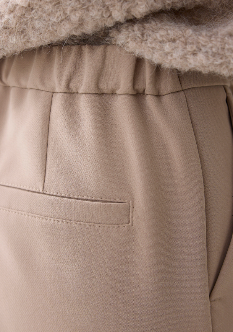 Foam wide-leg trousers