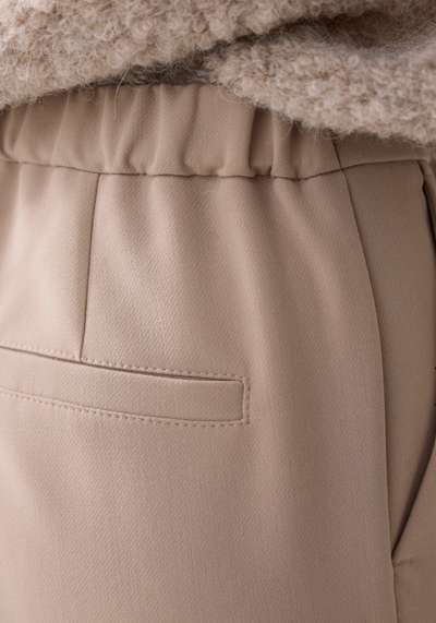 Foam wide-leg trousers