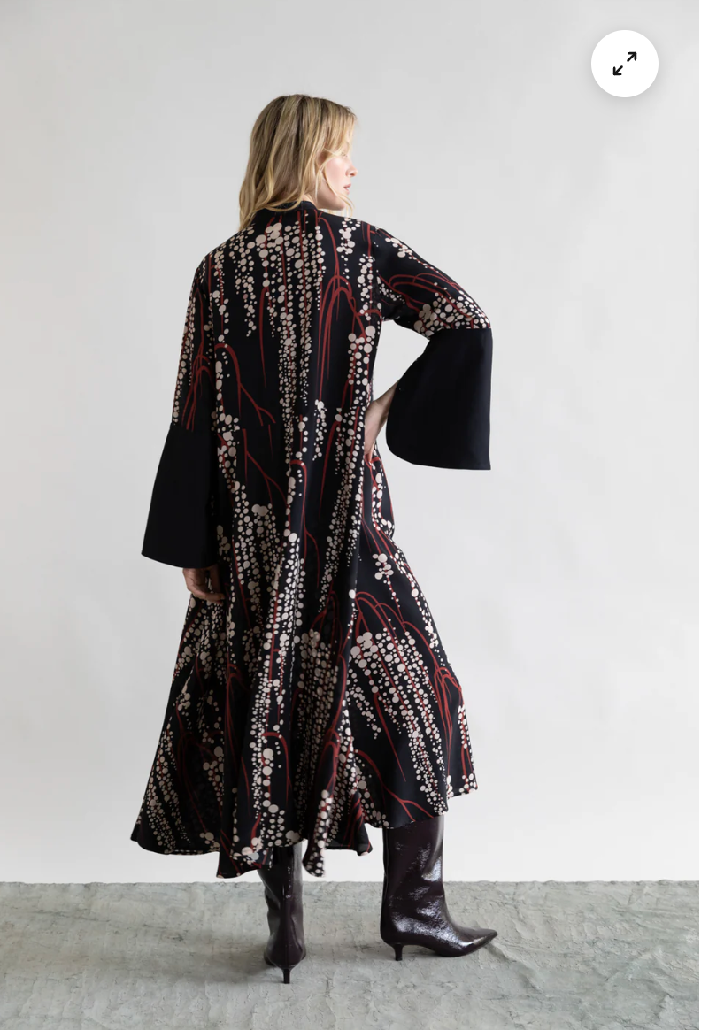 Retro print dress