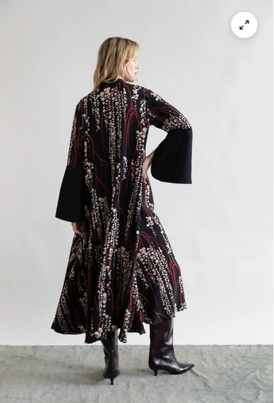Retro print dress