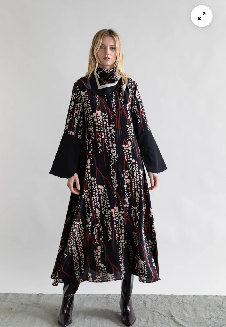 Retro print dress